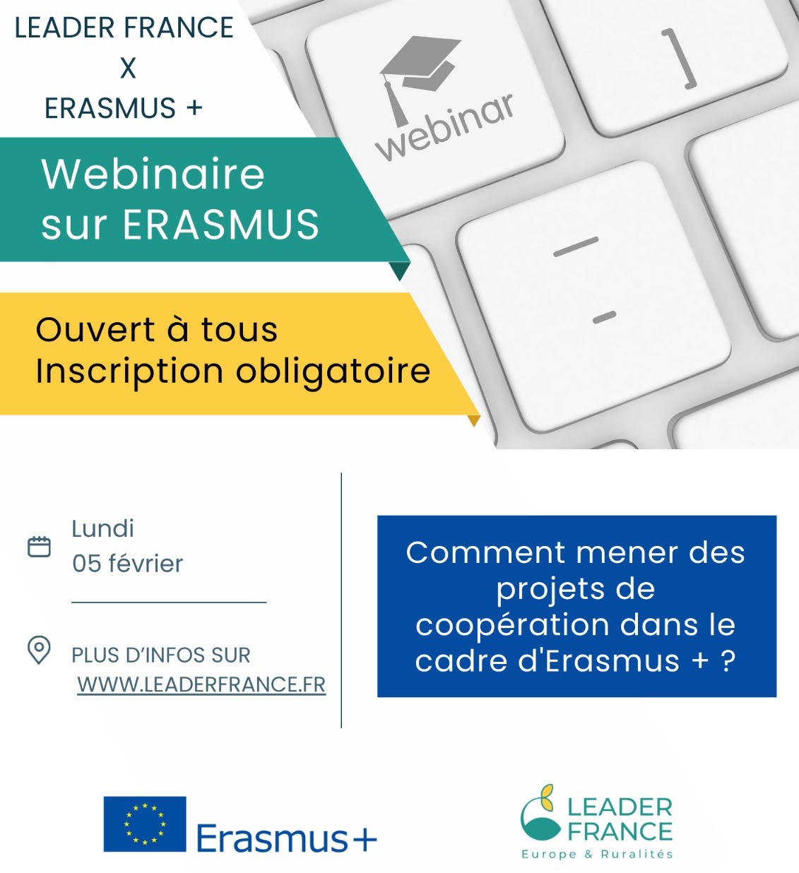 Webinaire Erasmus + / Leader
